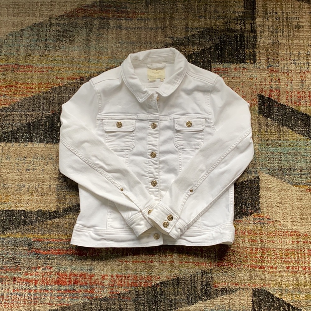 Kate Spade White Denim Jacket.